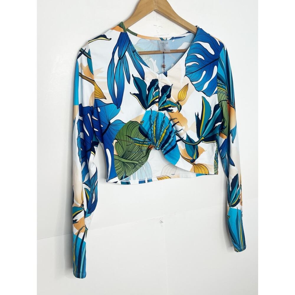 Calia Womens Ruched Rash Guard Size XL - Picture 3 of 7